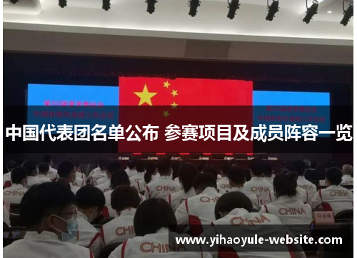 中国代表团名单公布 参赛项目及成员阵容一览