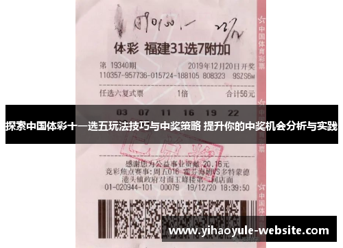 探索中国体彩十一选五玩法技巧与中奖策略 提升你的中奖机会分析与实践